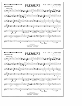 Pressure - Baritone Sax
