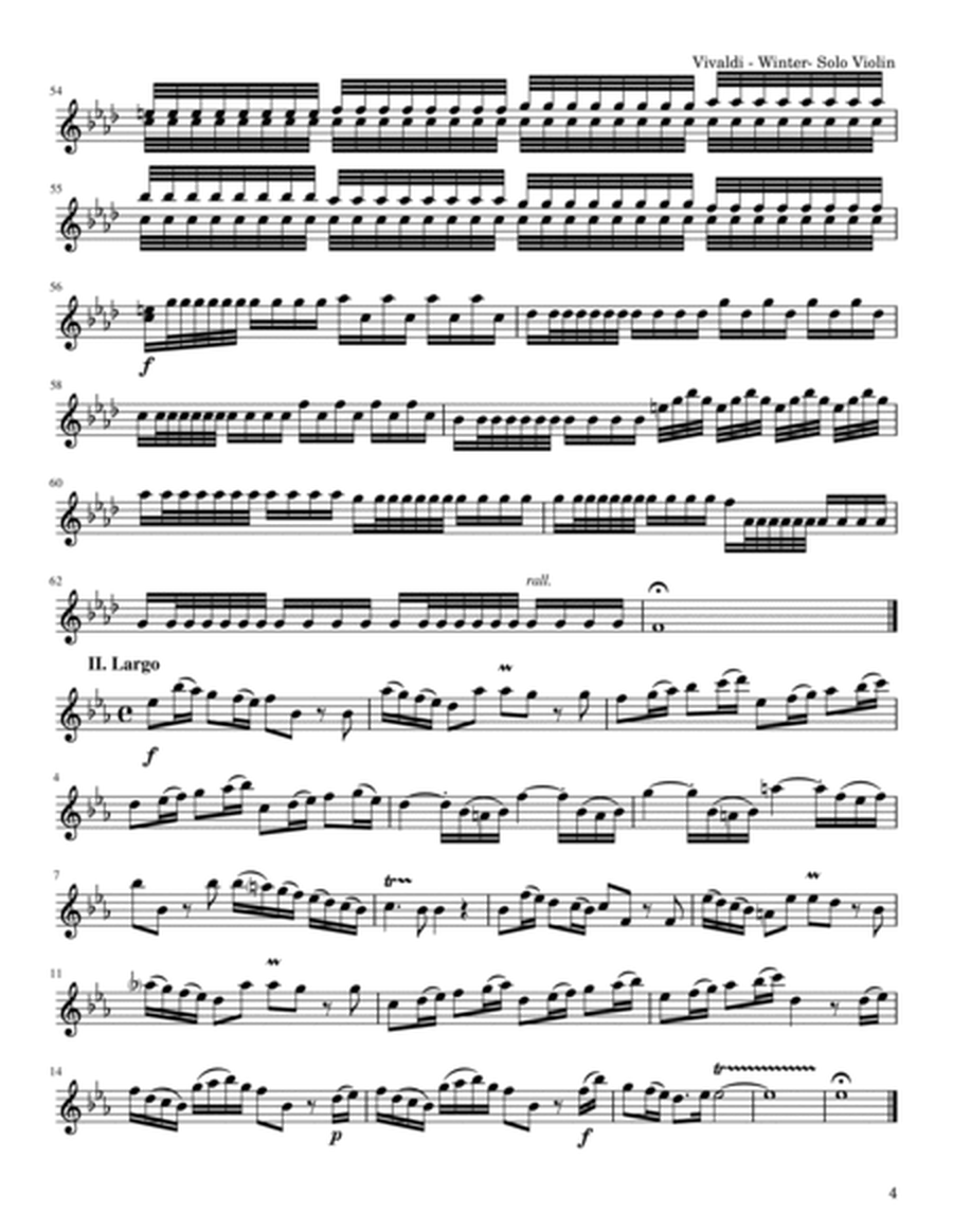 Vivaldi - "Winter" Violin Concerto in F minor Op. 8 No. 4 - with Second Violin Accompaniment