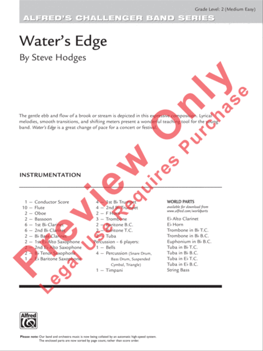 Water's Edge Concert Band scores gallery preview page 2