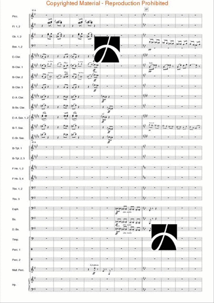 Carmen Suite Carmen Suite Concert Band scores gallery preview page 63