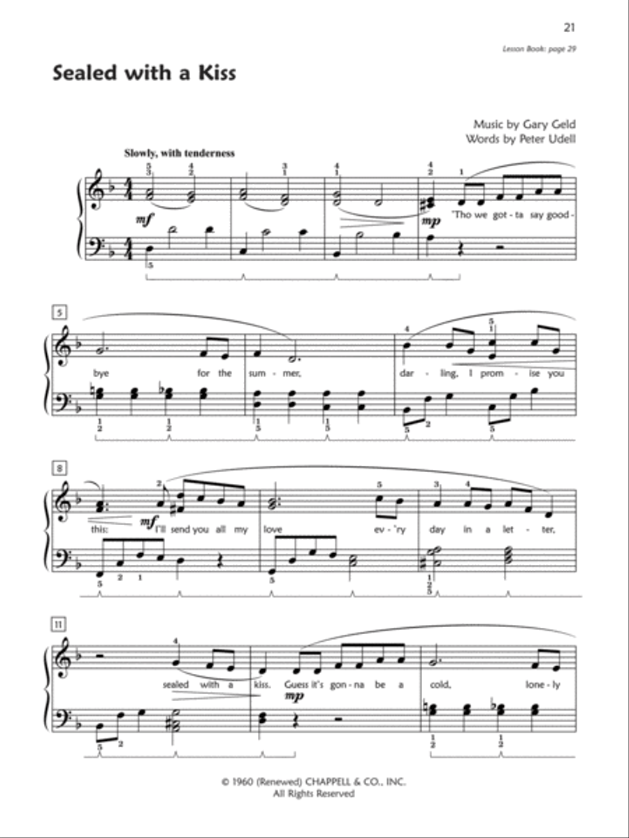 Premier Piano Course Pop and Movie Hits Piano Method scores gallery preview page 3