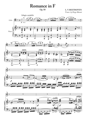 Romance in F for Cello and Piano