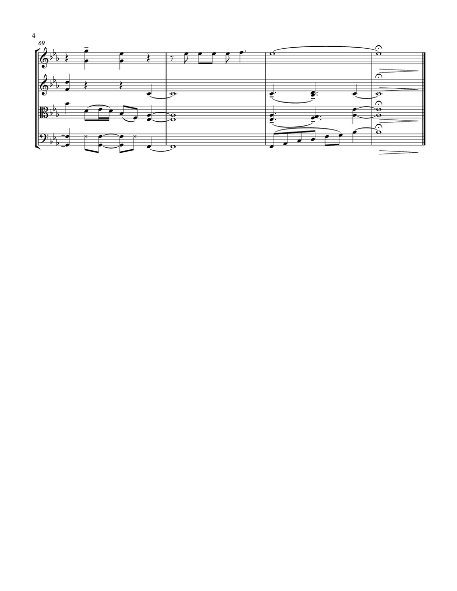 Share My Life Share My Life String Quartet scores gallery preview page 4