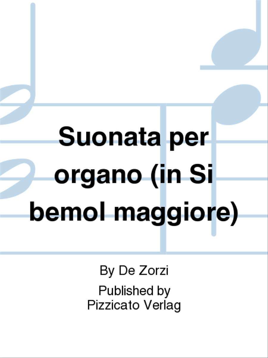 Suonata per organo (in Si bemol maggiore) Organ scores gallery preview page 1