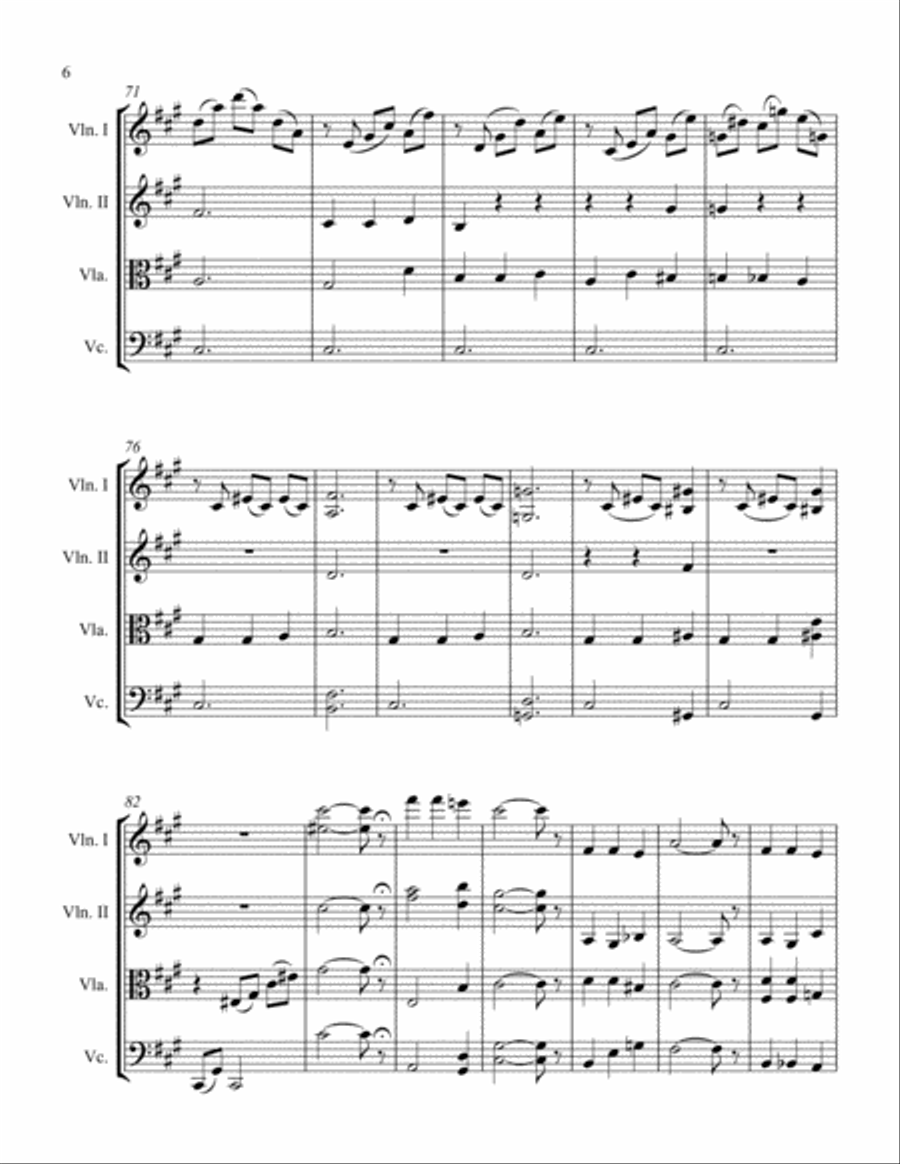 Asturies from Espagnole Asturies from Espagnole String Quartet scores gallery preview page 6