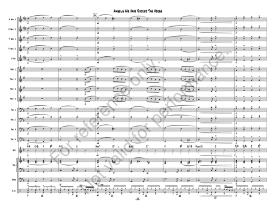 Angels We Have Rocked The House Jazz Ensemble scores gallery preview page 13