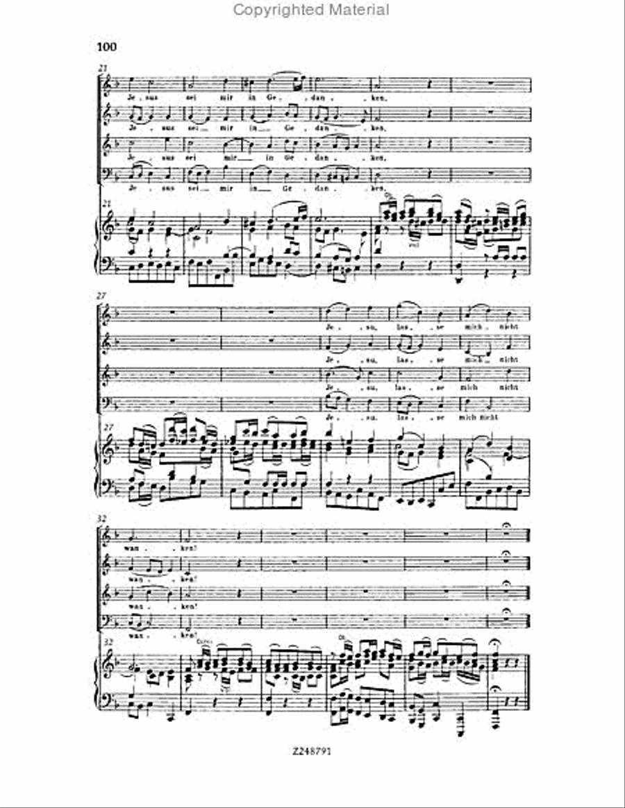 Christmas Oratorio, BWV 248 Choir scores gallery preview page 99
