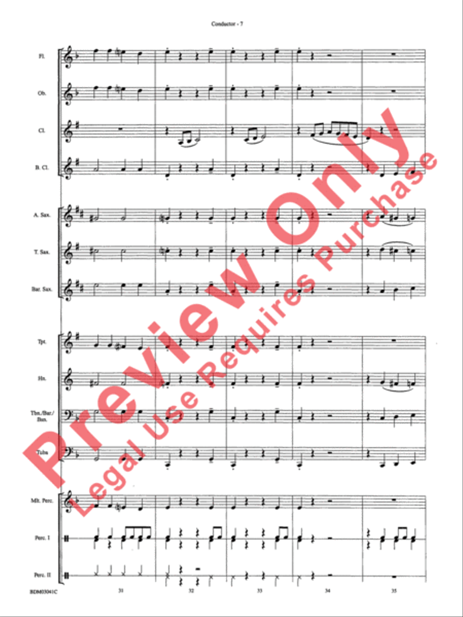 Clarinet Cookin' Clarinet Cookin' Concert Band scores gallery preview page 10