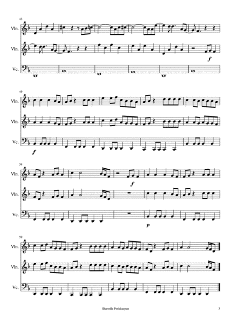 High Hopes High Hopes String Trio scores gallery preview page 3