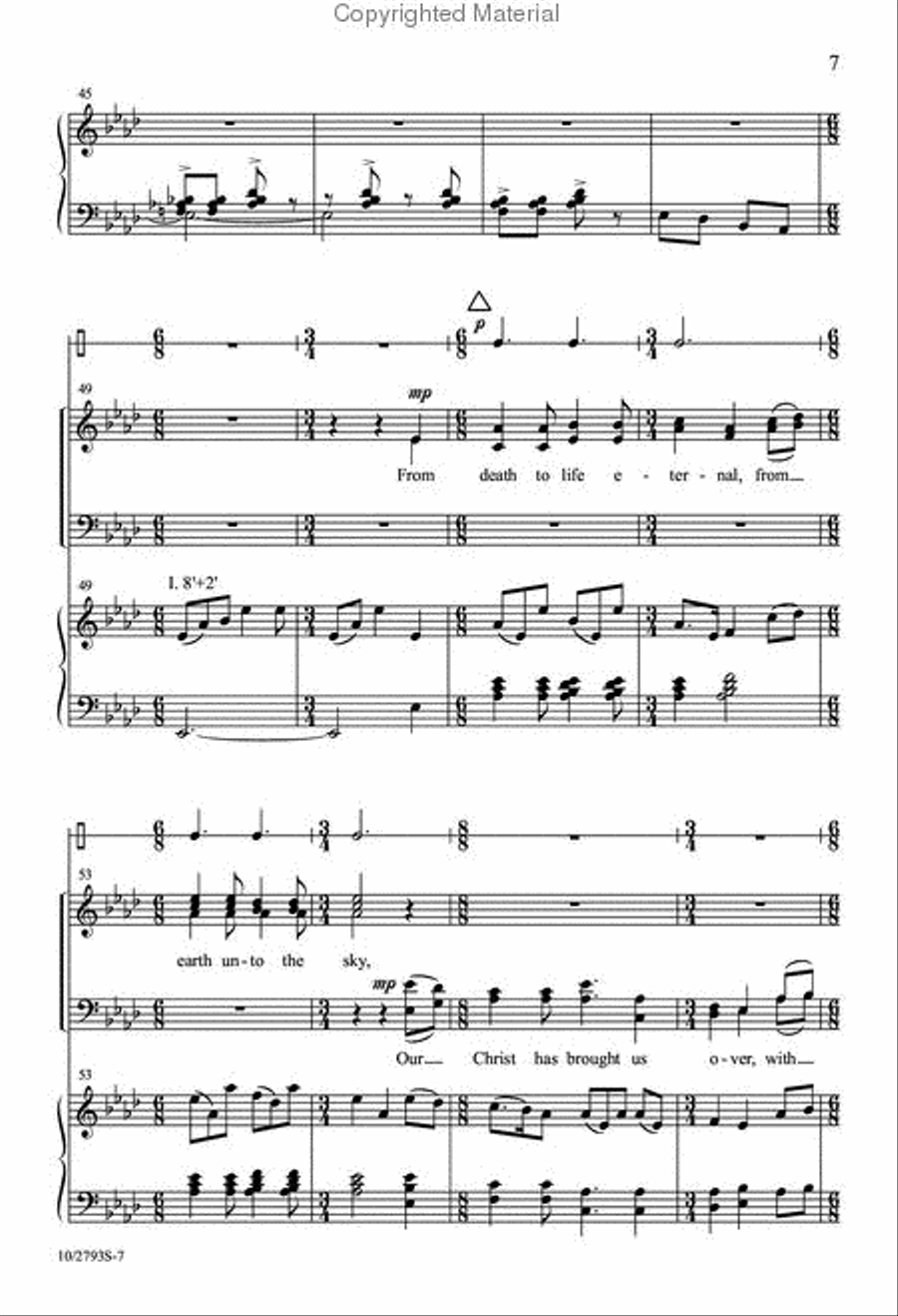 Now Let the Heavens Be Joyful 4-Part scores gallery preview page 7
