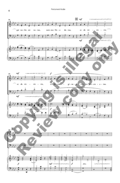 Personent Hodie (Choral Score) image number null