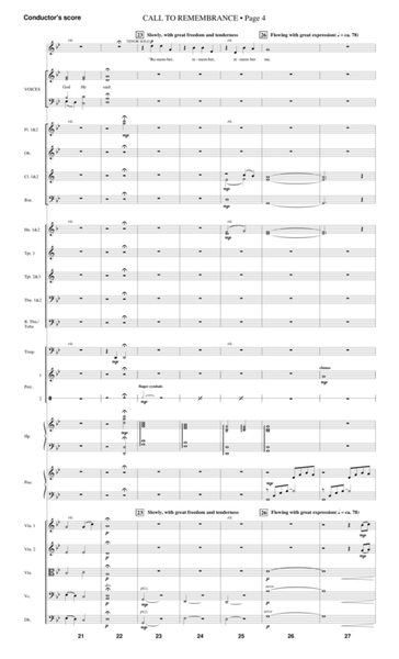 Call To Remembrance (from "Harvest Of Sorrows") - Score