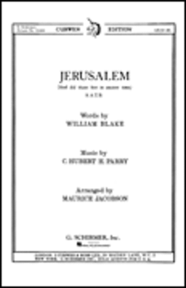 Book cover for Jerusalem And Did Those Feet In Ancient Time Key Of F