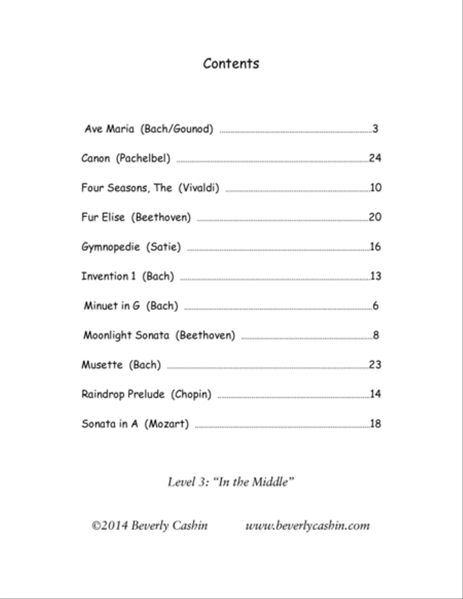 Classical Piano Gems Piano Solo scores gallery preview page 2