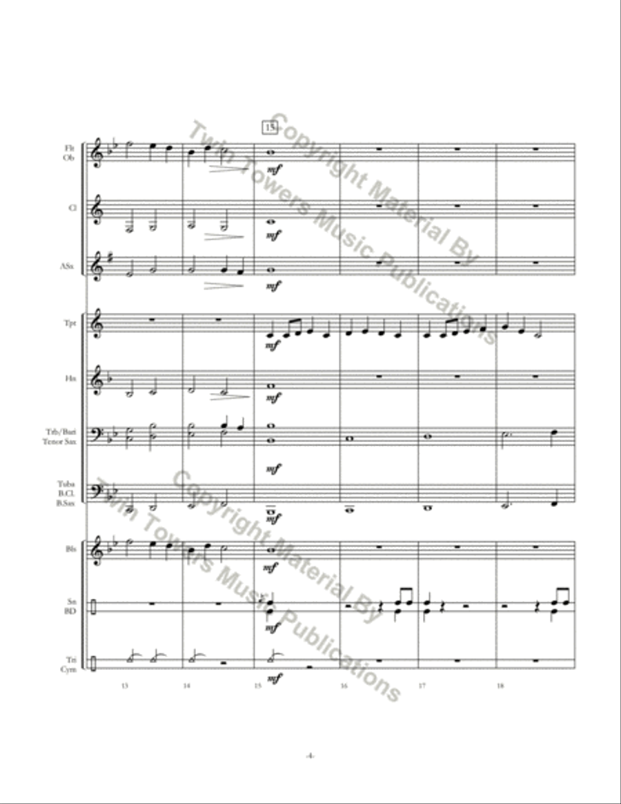 Surprise Variations Surprise Variations Concert Band scores gallery preview page 5