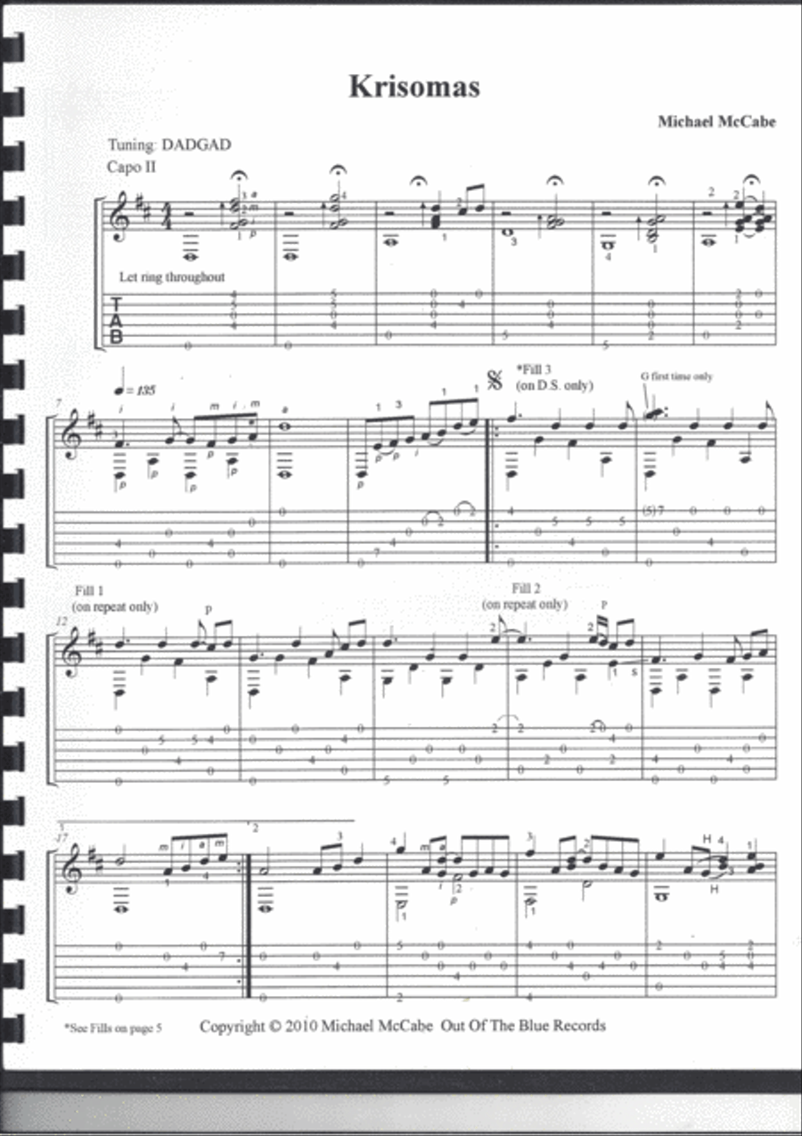 Krisomas Classical Guitar scores gallery preview page 2