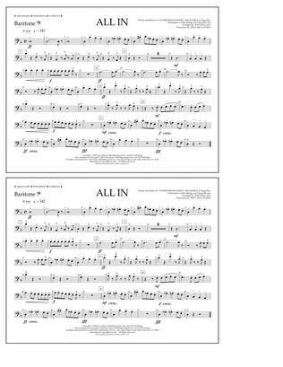 Book cover for ALL IN (arr. Tom Wallace) - Baritone B.C.