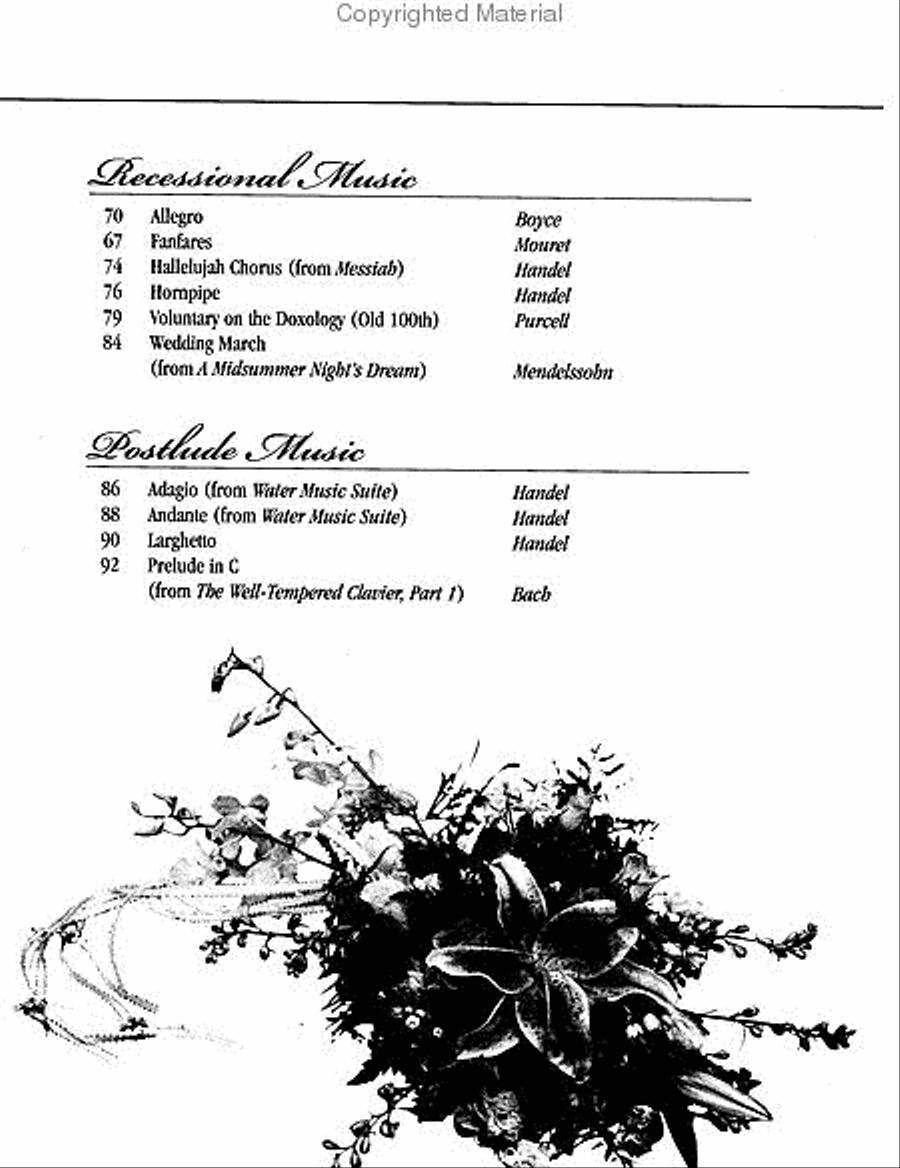The Classic Wedding Collection Piano Solo scores gallery preview page 3