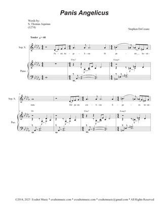 Panis Angelicus (Soprano Solo with SATB)