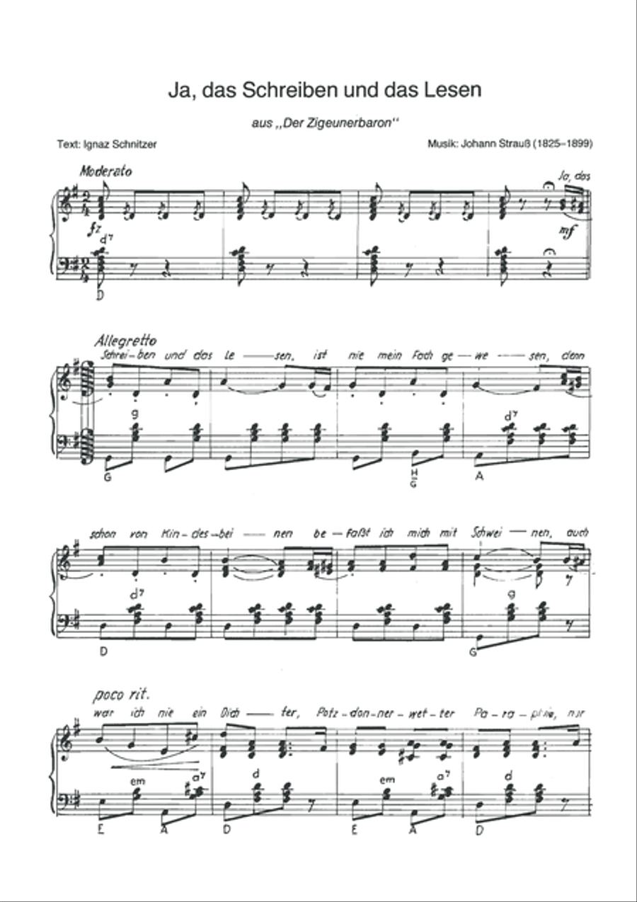 Ja, das Schreiben und das Lesen Voice scores gallery preview page 3