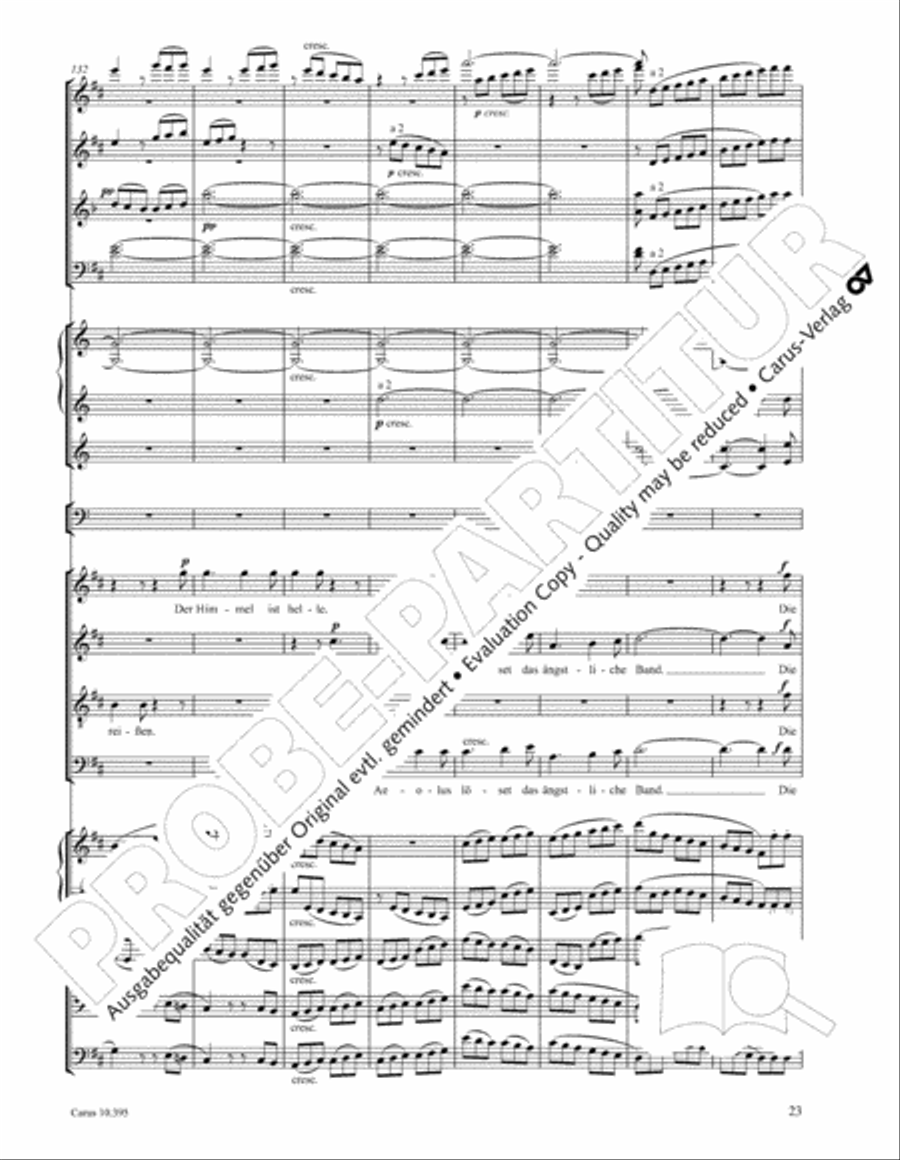 Calm Sea and Prosperous Voyage 4-Part scores gallery preview page 24