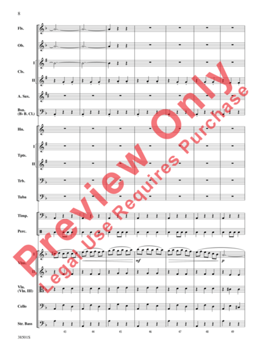 Aragonaise from Carmen Full Orchestra scores gallery preview page 9