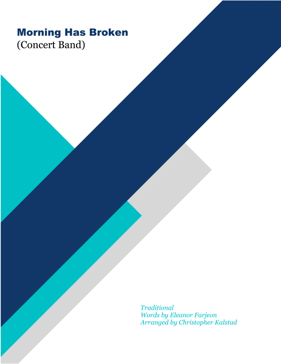 Morning Has Broken - Score Only Concert Band scores gallery preview page 1