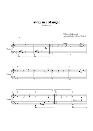 Book cover for Away in a Manger for Piano