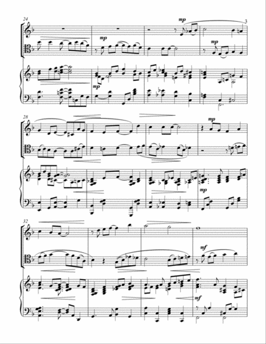 For The Beauty Of The Earth Piano Trio scores gallery preview page 3