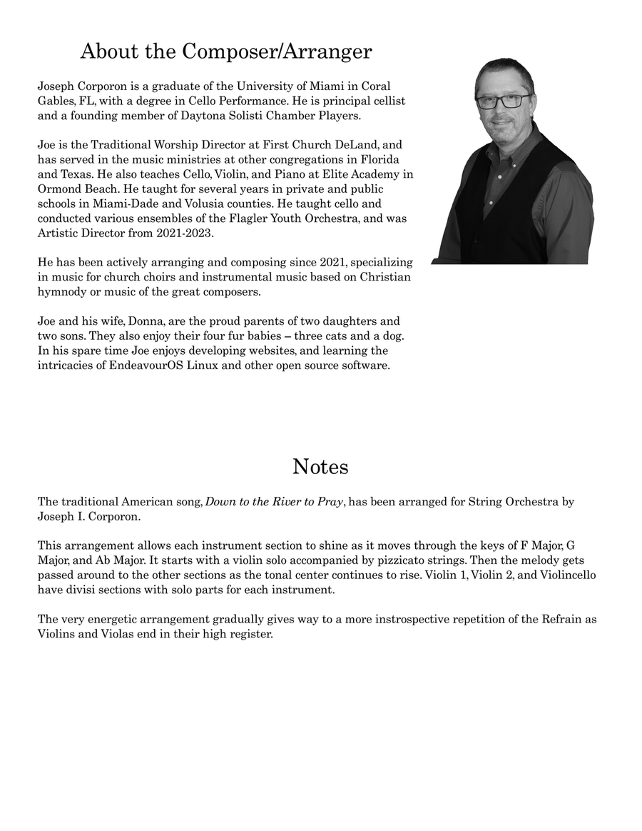Down to the River to Pray String Orchestra scores gallery preview page 2