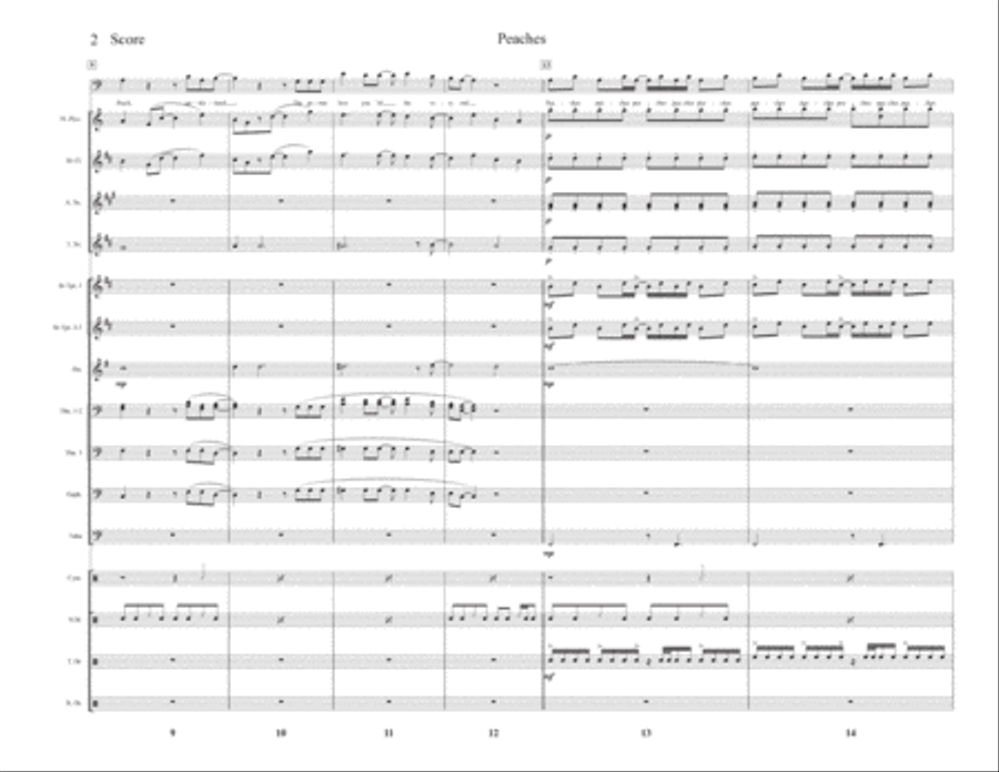 Peaches Peaches Marching Band scores gallery preview page 2