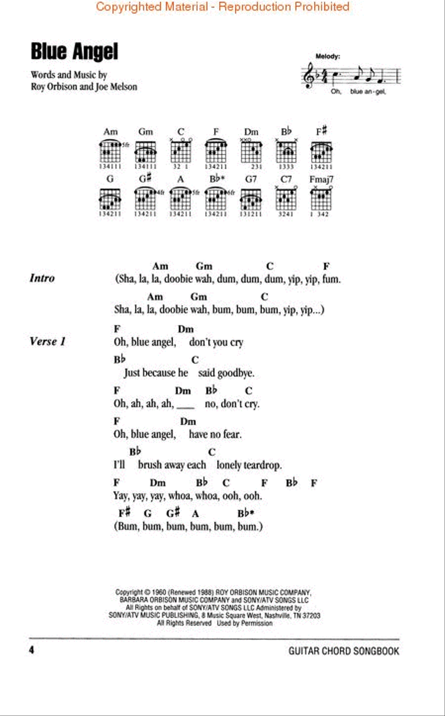 Roy Orbison Electric Guitar scores gallery preview page 2