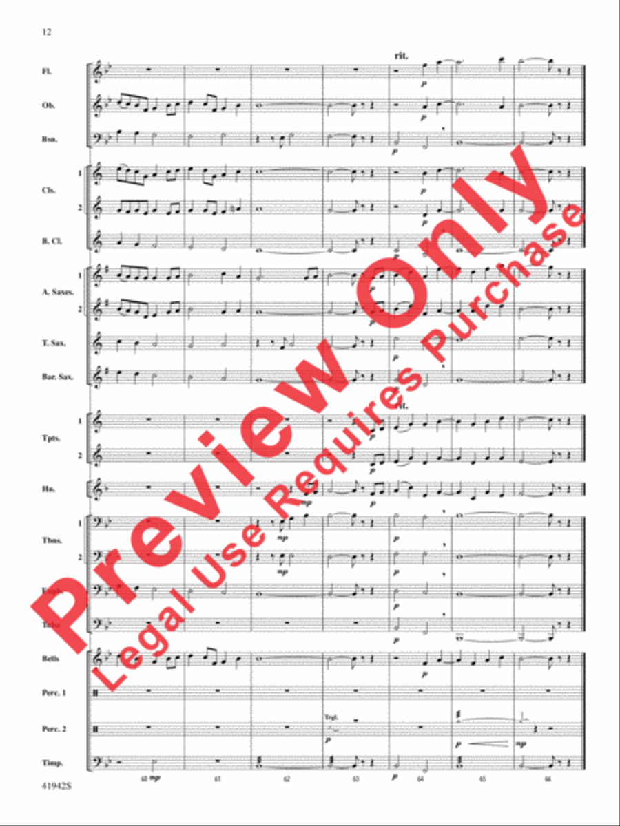 In My Garden Concert Band scores gallery preview page 13