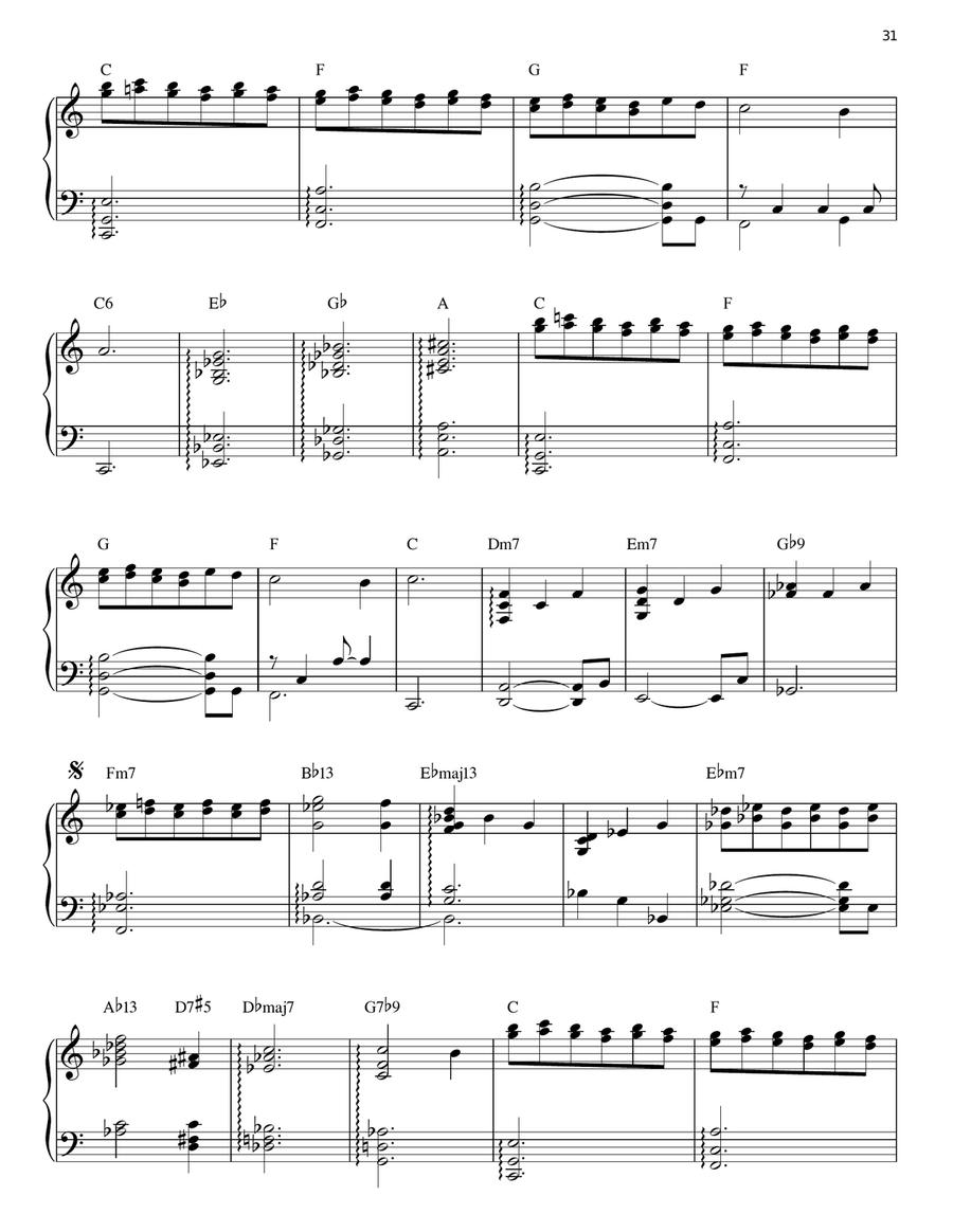 Skating Piano Solo scores gallery preview page 2