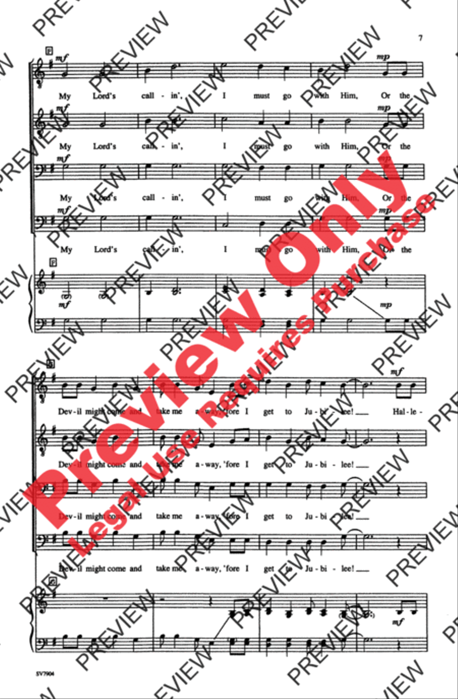 Bound for Jubilee Bound for Jubilee Men's Choir scores gallery preview page 7