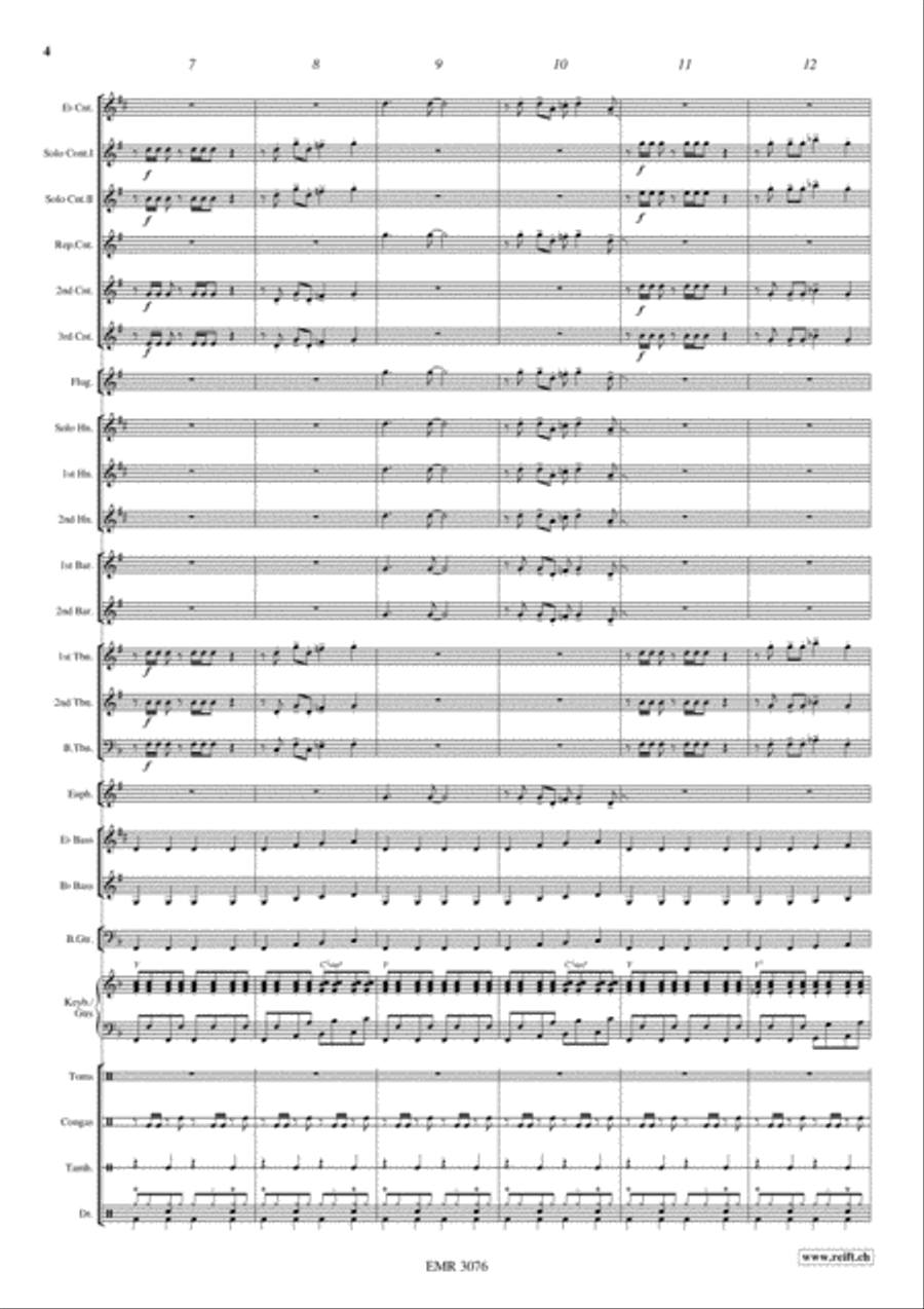 Disco Lady Brass Band scores gallery preview page 5