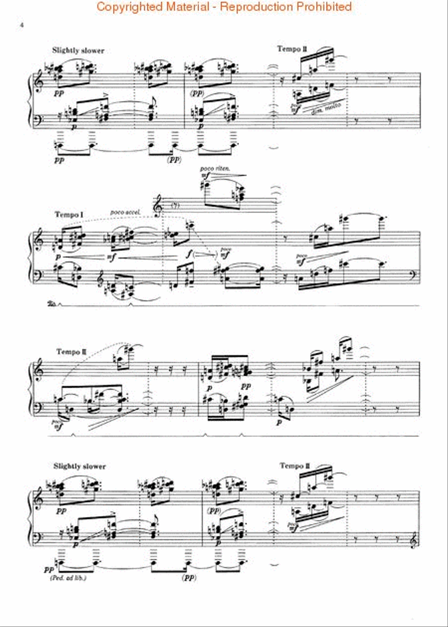 Rain Tree Sketch II Piano Solo scores gallery preview page 3