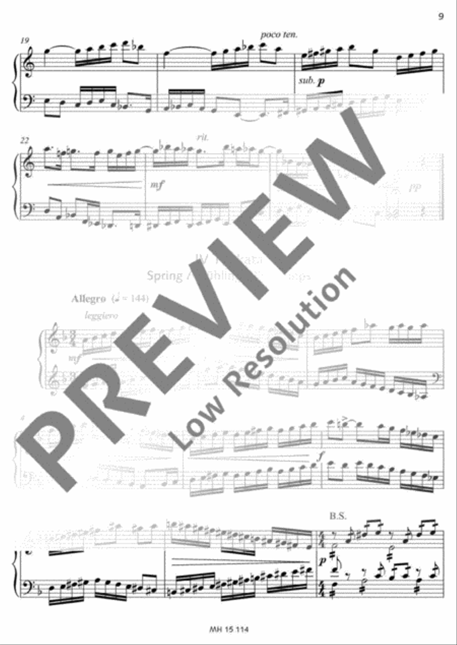 Frühlings-Partita Accordion scores gallery preview page 10