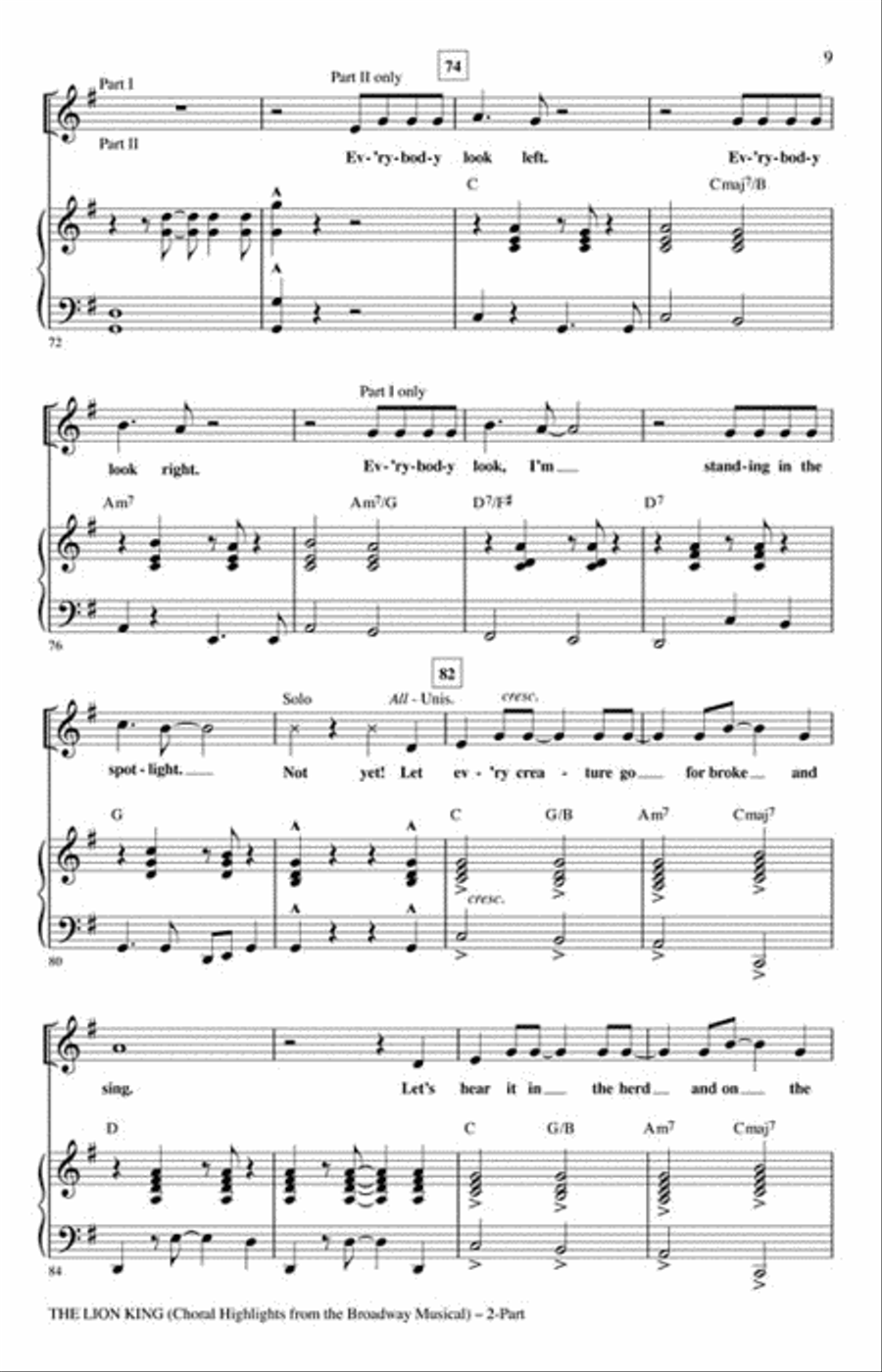 The Lion King 2-Part scores gallery preview page 3