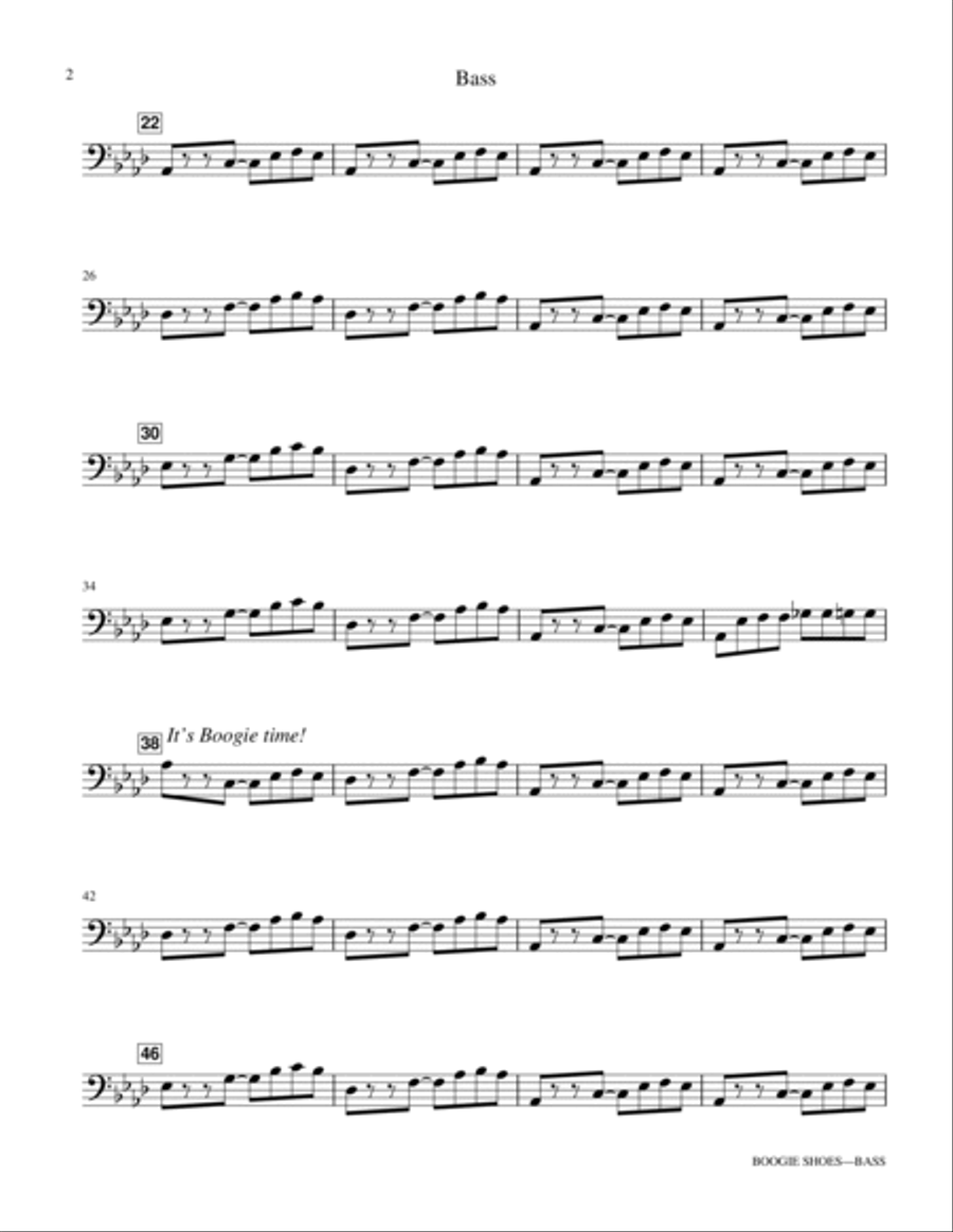Boogie Shoes - Bass Choir scores gallery preview page 2