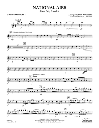 National Airs (from Early America) - Eb Alto Saxophone 1