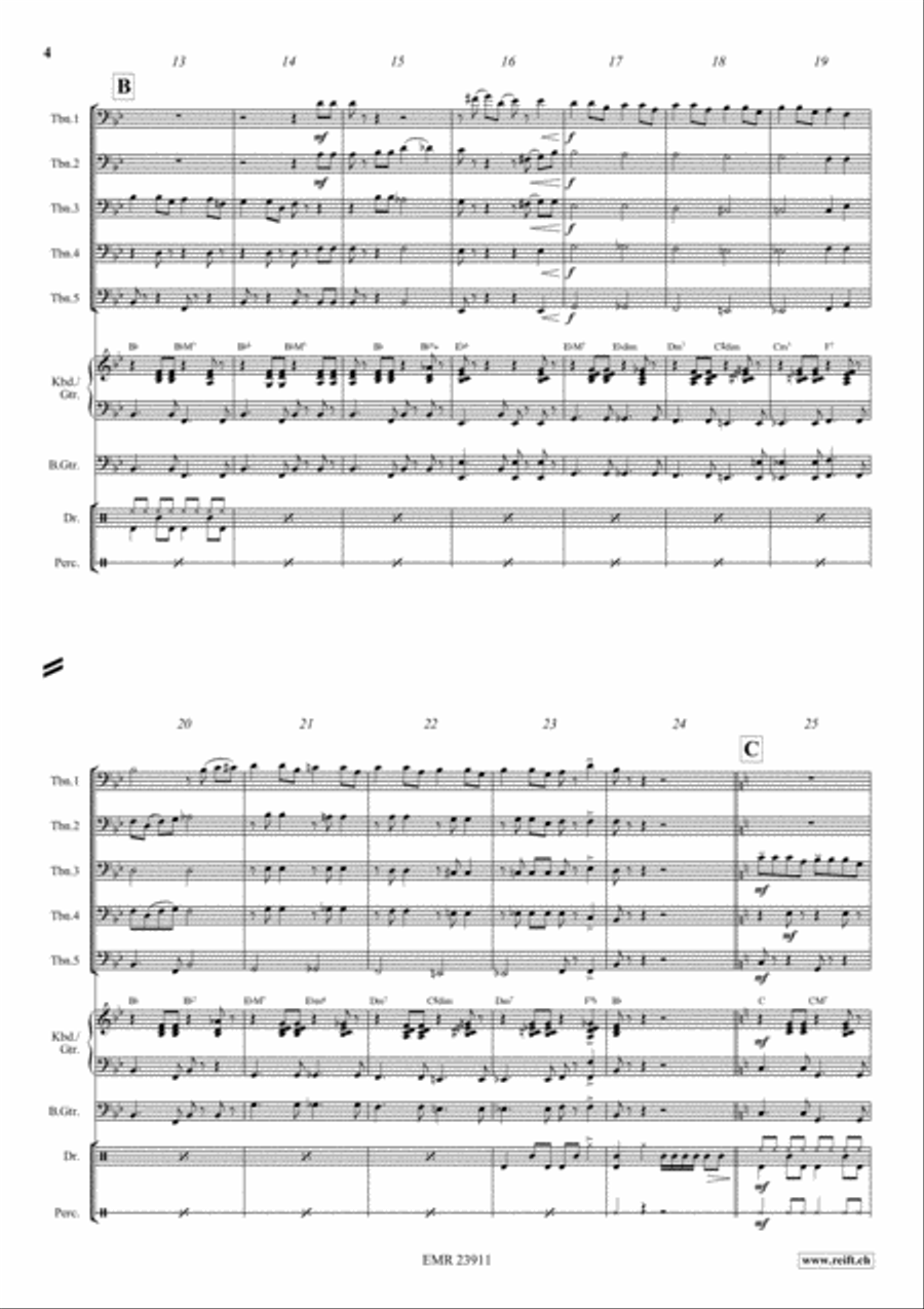 Cha Cha - Cuba Libre Trombone scores gallery preview page 4