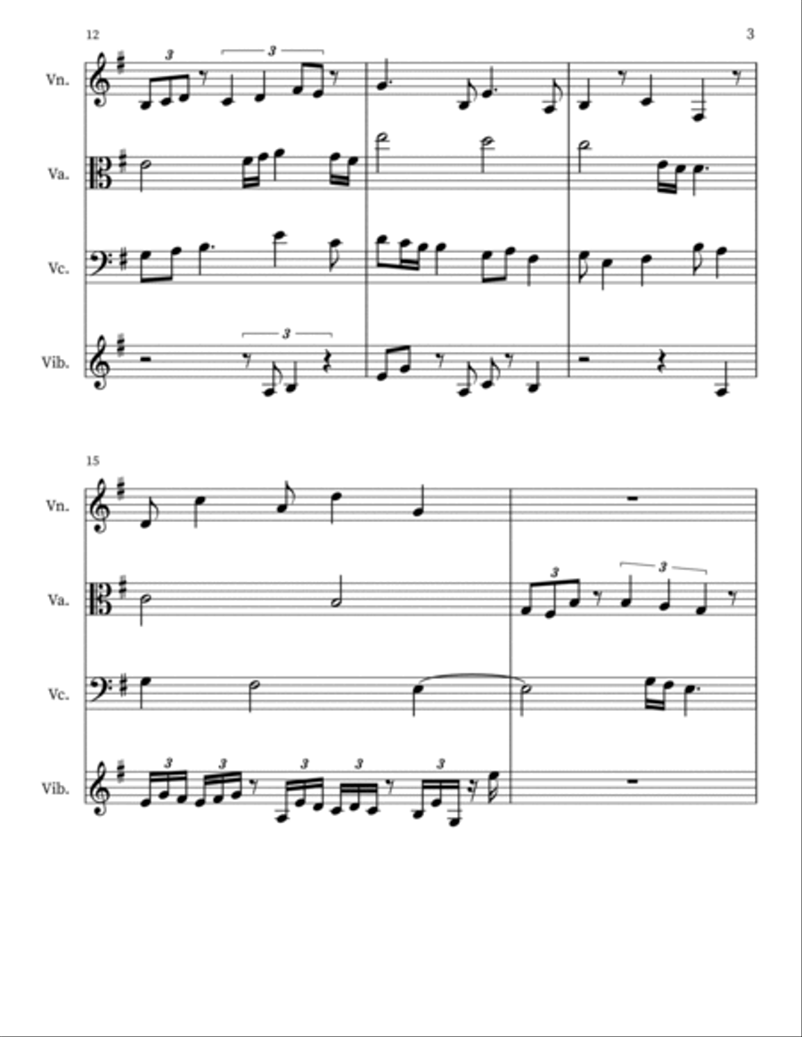 Ambrosia 127 for String Trio String Trio scores gallery preview page 3