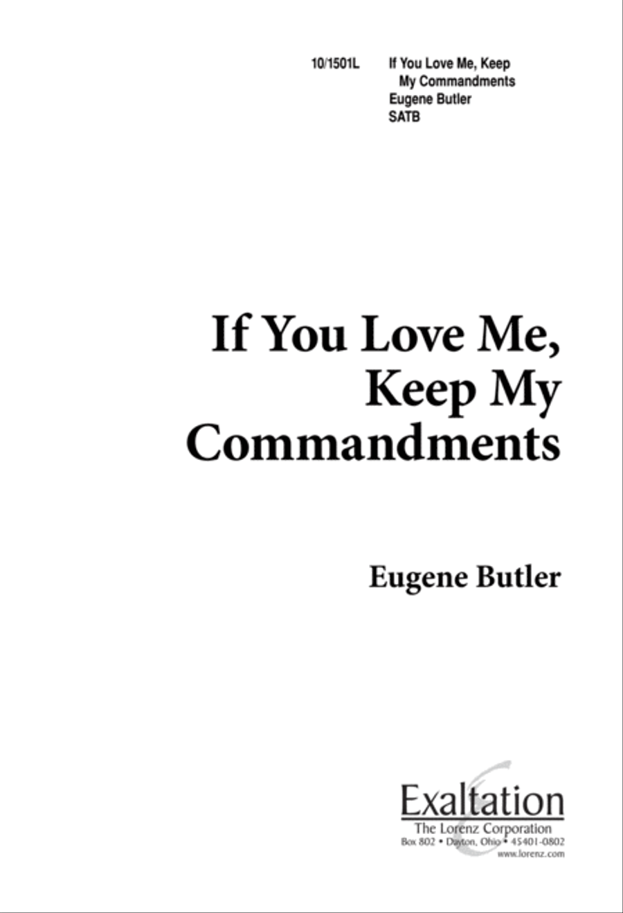 If You Love Me, Keep My Commandments 4-Part scores gallery preview page 1