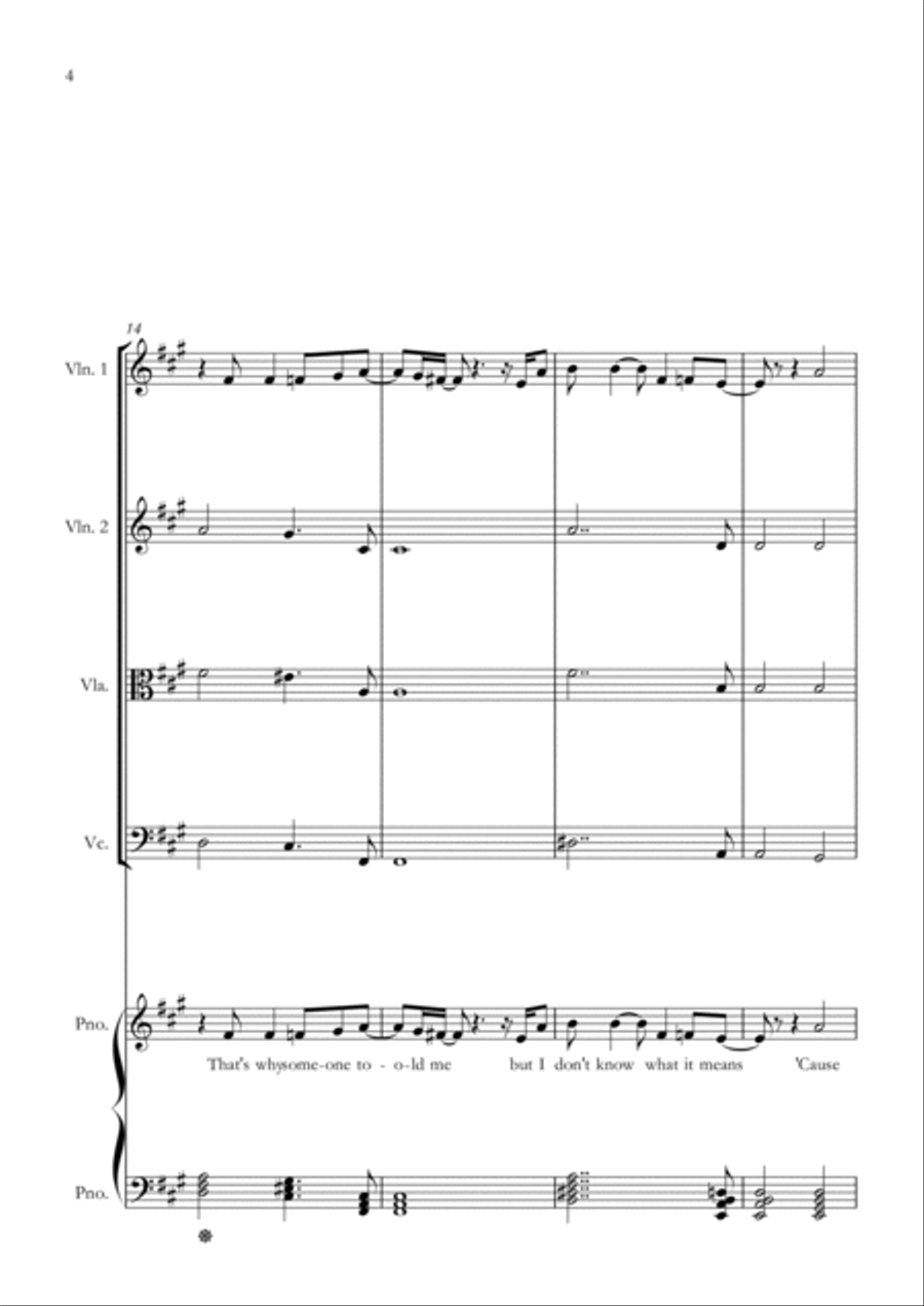 Long Long Time Long Long Time String Quartet scores gallery preview page 4