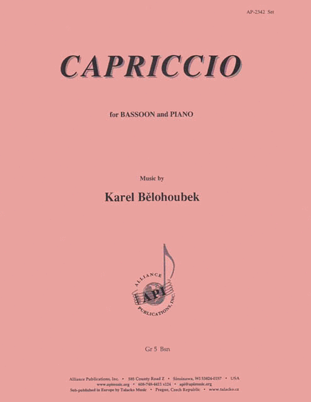 Capriccio For Bassoon And Piano