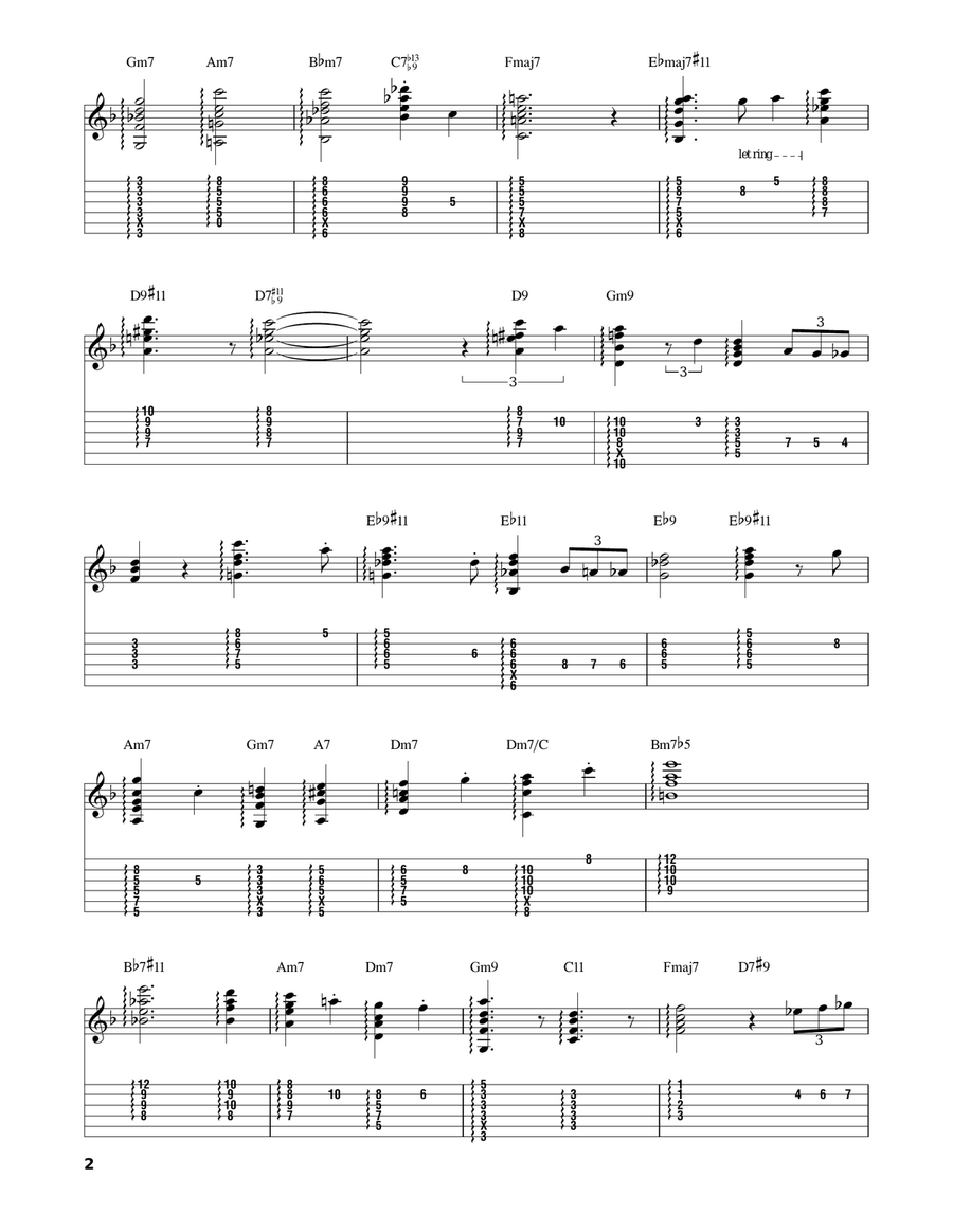 Days Of Wine And Roses Acoustic Guitar scores gallery preview page 2