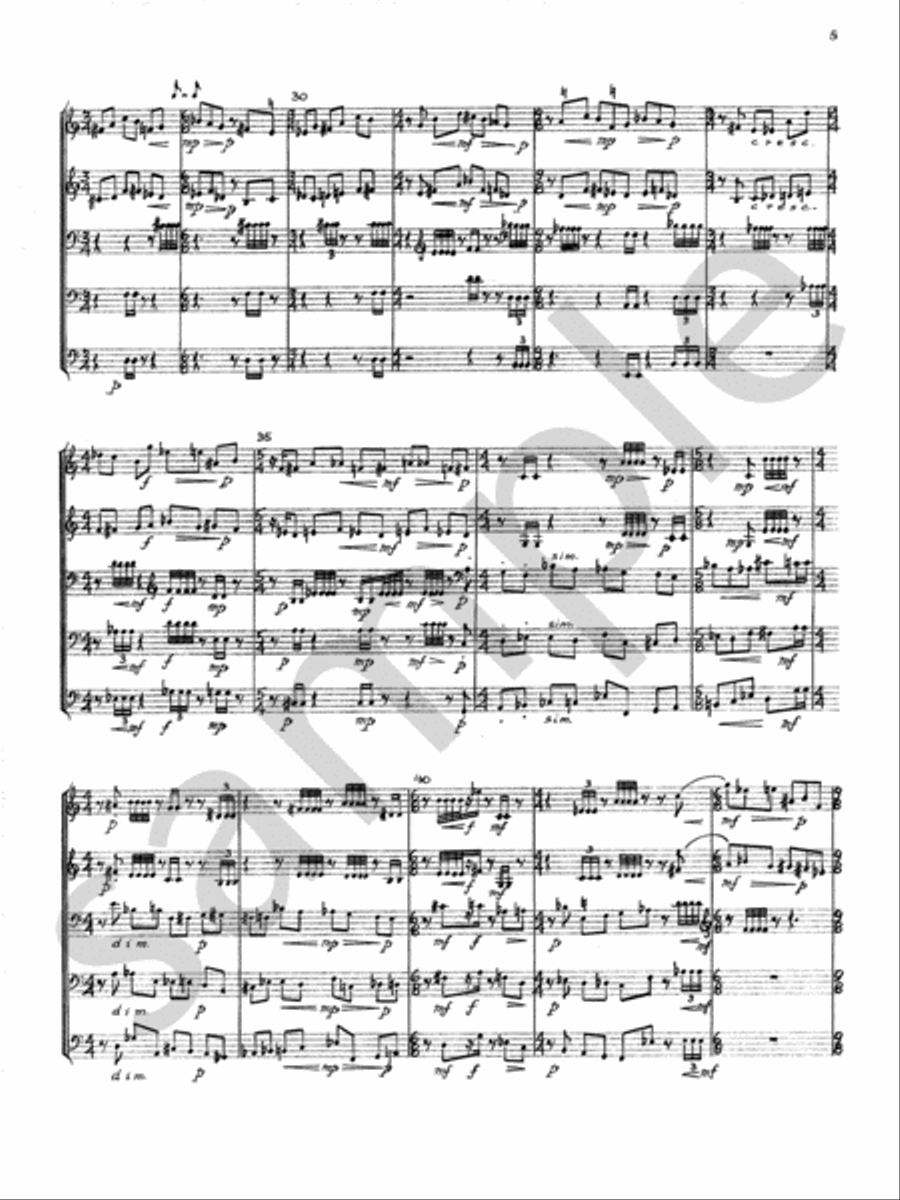 Quintet-Brass Quintet Quintet-Brass Quintet Brass Quintet scores gallery preview page 7