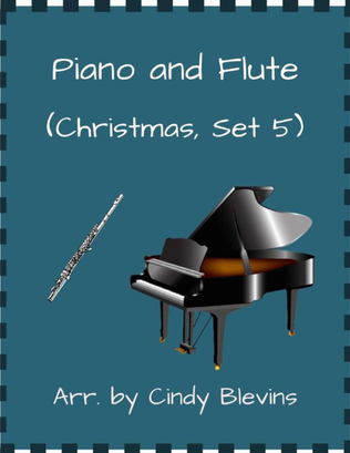 Book cover for Piano and Flute, Christmas, Set 5