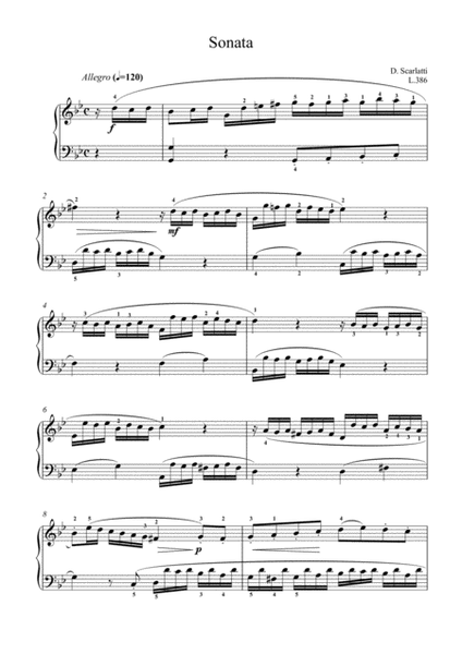 Scarlatti-Sonata in g-minor L.386 K.35(piano) image number null